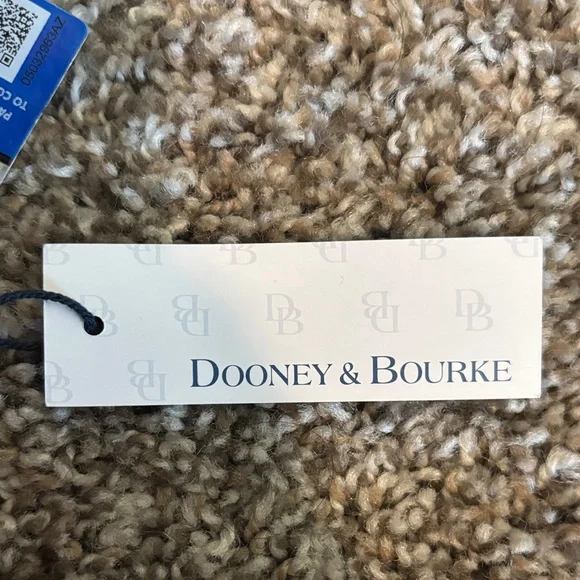 Dooney & Bourke Brown and White Longhorn Wristlet - Picture 4 of 6